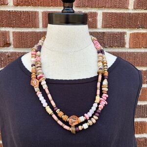 Sparkly Gemstone Necklace Bead Soup bohemian Special Occasion Statement Jewelry